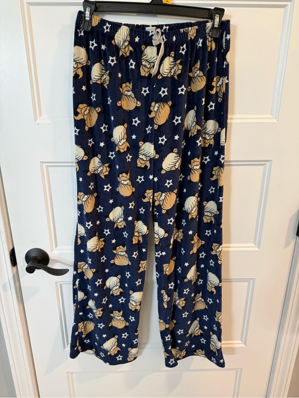 Navy Blue Sleep Pants with CowPrint